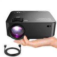 DBPOWER Mini Projector, 70% Brighter HD 1080P LED Video Projector with 176 Display, 50,000-hour Lifespan, Home Theater Movie Projector Compatible with Amazon Fire TV Stick, HDMIVG