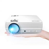 Mini Projector, DBPOWER Portable Projector 176 Display 50,000 Hours LED Full HD 1080P Projector, Compatible with iPhone, ipad,AV, USB, SD, Amazon Fire TV Stick