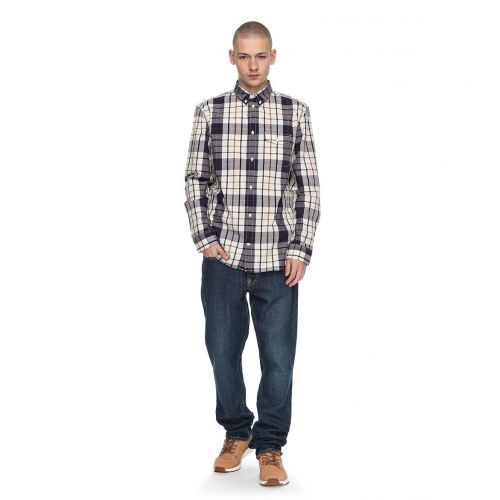  DC Mens Atura Long Sleeve Plaid Shirt