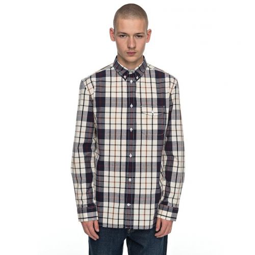  DC Mens Atura Long Sleeve Plaid Shirt