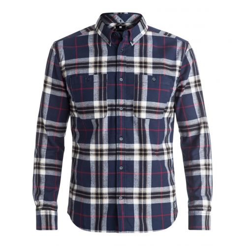  DC Mens South Ferry Long Sleeve Flannel Shirt