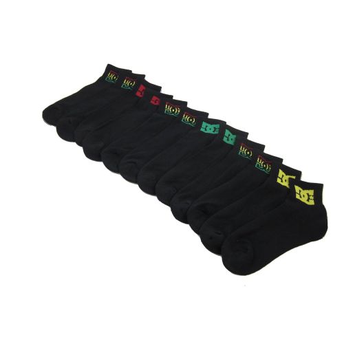  DC Shoes 6-Pack Mens Quarter Crew Socks