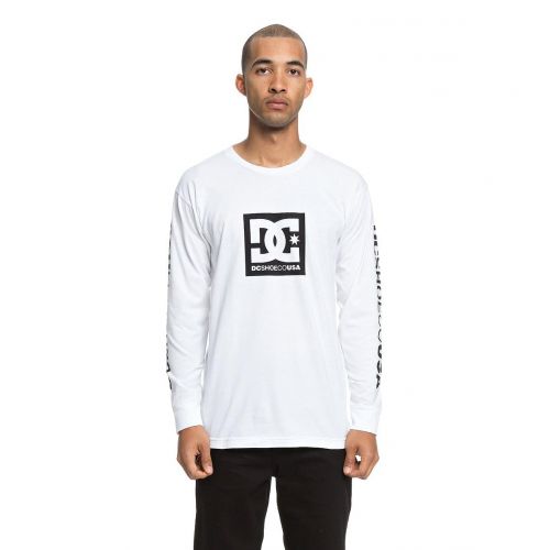  DC Mens Square Star Long Sleeve Tee Shirt