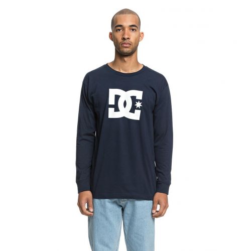  DC Mens Star Long Sleeve Logo Tee Shirt