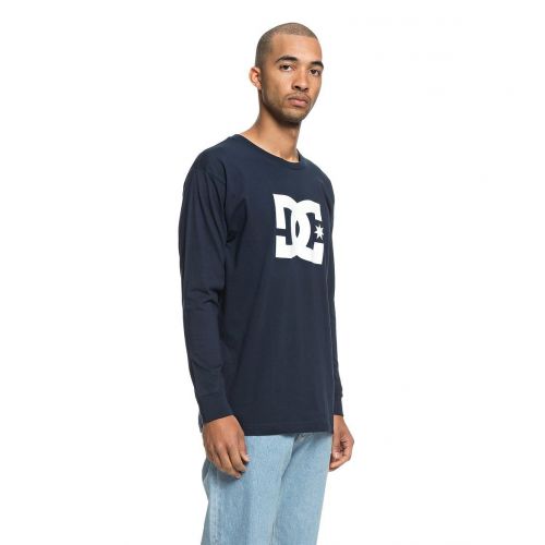  DC Mens Star Long Sleeve Logo Tee Shirt