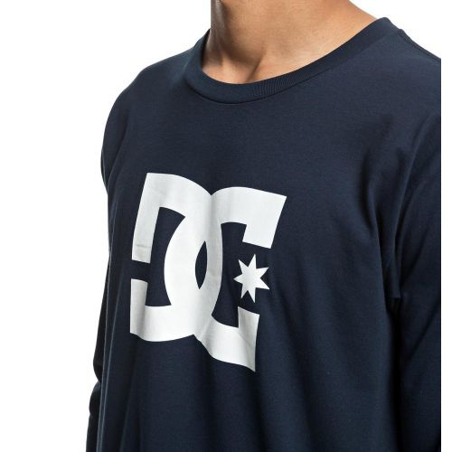  DC Mens Star Long Sleeve Logo Tee Shirt