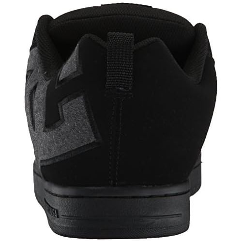  DC Mens Court Graffik SE Skate Shoe, Black/Grey, 7 D M US