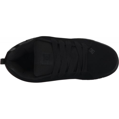  DC Mens Court Graffik SE Skate Shoe, Black/Grey, 9.5 D M US