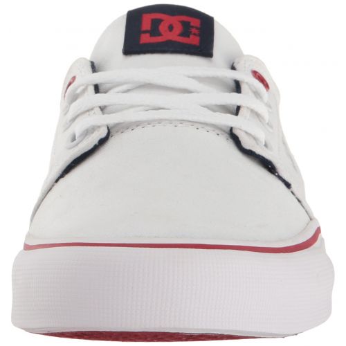  DC Womens Trase TX Skate Shoe Skateboarding, White/Red, 10 B US