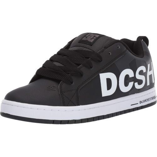  DC Mens Court Graffik SE Skate Shoe, Black Used, 7.5 D M US