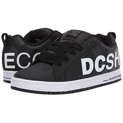  DC Mens Court Graffik SE Skate Shoe, Black Used, 15 D M US