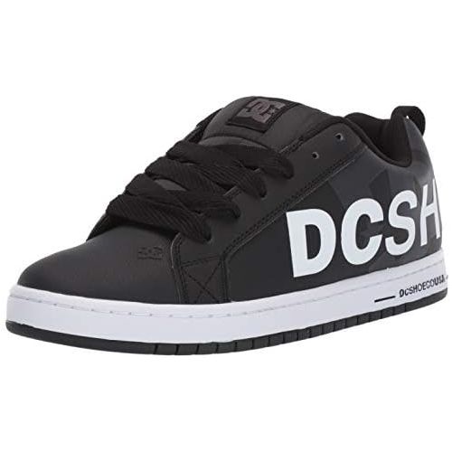  DC Mens Court Graffik SE Skate Shoe, Black Used, 15 D M US