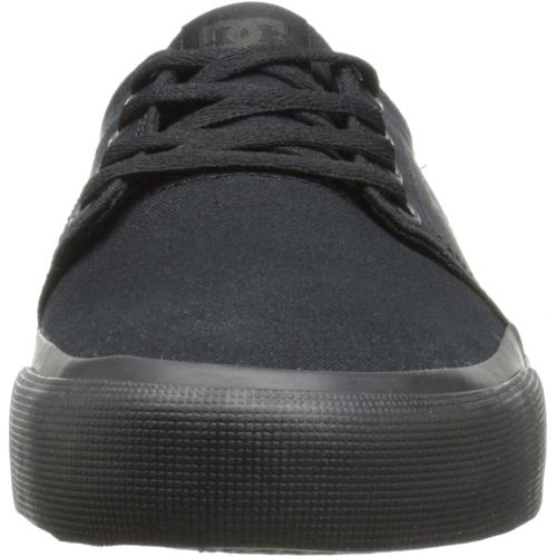  DC Mens Womens Trase TX Skate Shoe, Black/Black/Black, 4 D D US