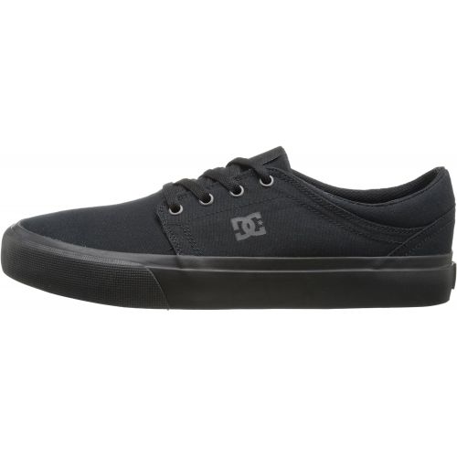  DC Mens Womens Trase TX Skate Shoe, Black/Black/Black, 4 D D US