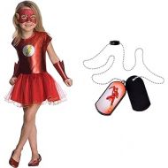 DC Comics Girls The Flash Tutu Dress Costume Bundle