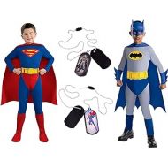 DC Comics Childs Superman/Batman Costume Bundle