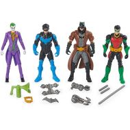 DC Comics, Batman, Team Up 4-Pack (Amazon Exclusive), Batman, The Joker, Robin, Nightwing 4-inch Action Figures, Super Hero Kids Toys for Boys & Girls