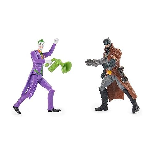  DC Comics, Batman, Team Up 4-Pack (Amazon Exclusive), Batman, The Joker, Robin, Nightwing 4-inch Action Figures, Super Hero Kids Toys for Boys & Girls