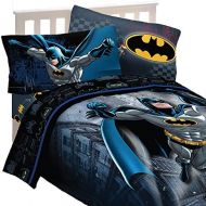 [아마존베스트]5pc DC Comics Batman Full Bedding Set Guardian Speed Comforter and Sheet Set