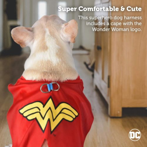  DC Comics for Dogs DC Comics Harness for Dogs | Superman, Batman, and Wonder Woman Dog Harness | Superhero Dog Harnesses in Multiple Sizes | Lightweight and Comfortable, Available in a Variety of Siz