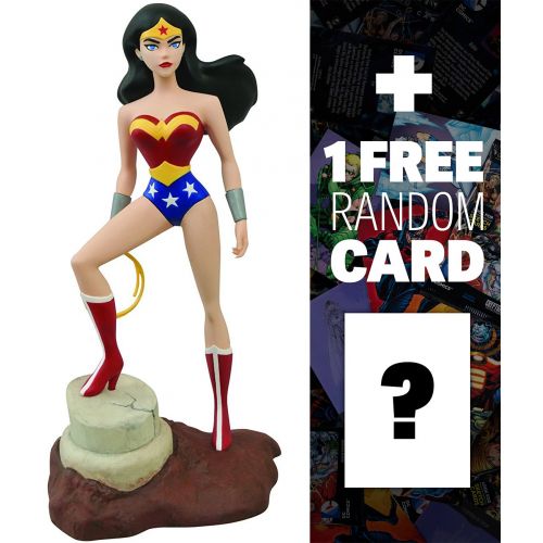  DC Comics Wonder Woman: ~9 Diamond Select Justice League Unlimited Action Figure + 1 FREE Official DC Trading Card Bundle (813355)