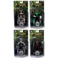 DC Comics DC Direct Green Lantern Blackest Night Series 4 Set of 4 Action Figures Black Hand, Black Lantern Firestorm, Kyle Rayner Wonder Woman