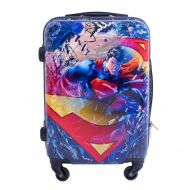 DC Comics Luggage 21 Inch Spinner Rolling Upright Hardsided Luggage, Multi-Colored