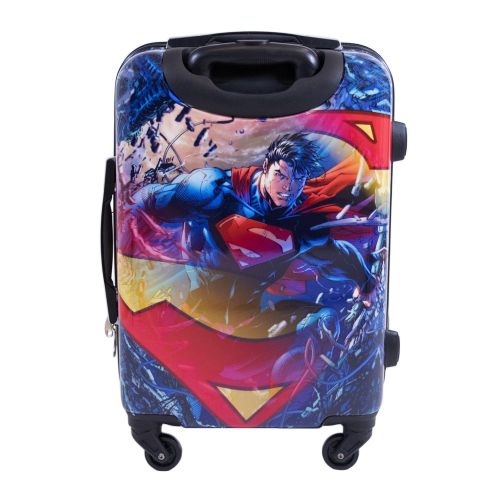  DC Comics Luggage 21 Inch Spinner Rolling Upright Hardsided Luggage, Multi-Colored
