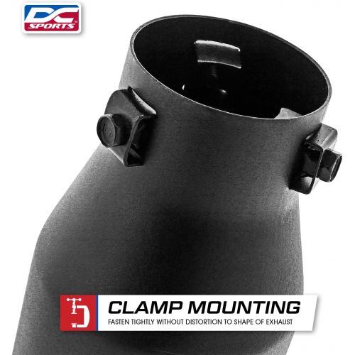  DC Sports EX-1012B Black Muffler Tip