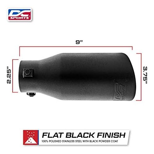  DC Sports EX-1012B Black Muffler Tip