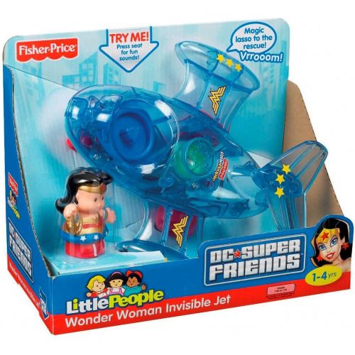  Fisher-Price Little People DC Super Friends Wonder Woman Invisible Jet