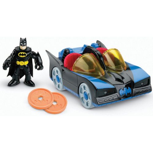  Fisher-Price Imaginext DC Super Friends, Batmobile with Lights