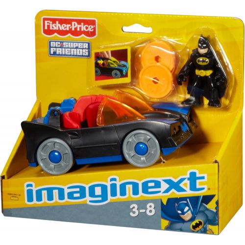  Fisher-Price Imaginext DC Super Friends, Batmobile with Lights