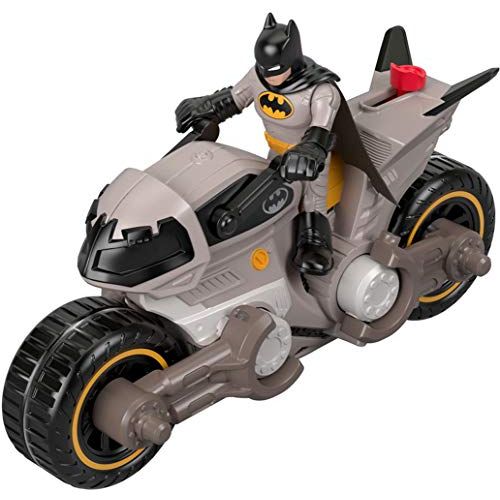  Fisher-Price FXW89 IMAGINEXT DC Super Friends Batman & Batcycle, Multicolor