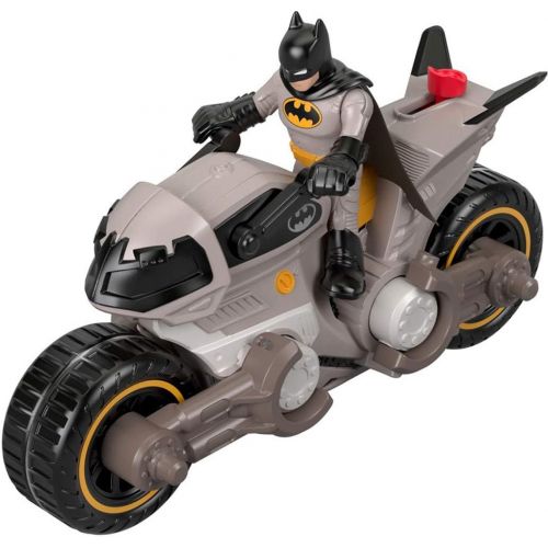  Fisher-Price FXW89 IMAGINEXT DC Super Friends Batman & Batcycle, Multicolor