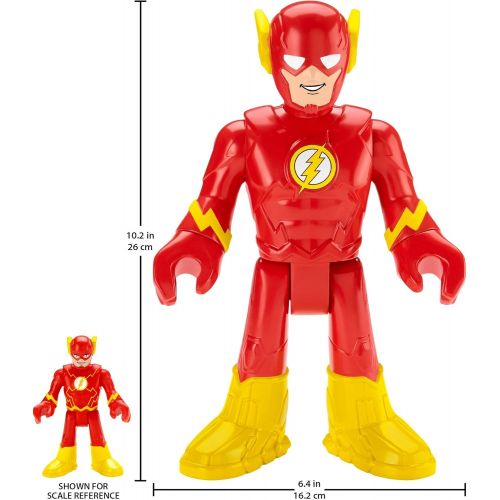  Fisher-Price Imaginext DC Super Friends The Flash XL, Extra-Large Super Hero Figure for Preschool Kids Ages 3-8 Years