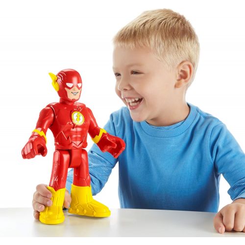  Fisher-Price Imaginext DC Super Friends The Flash XL, Extra-Large Super Hero Figure for Preschool Kids Ages 3-8 Years