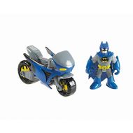 Fisher-Price Imaginext DC Super Friends Exclusive Gotham City Batman, Catwoman Cycles, Multi Color