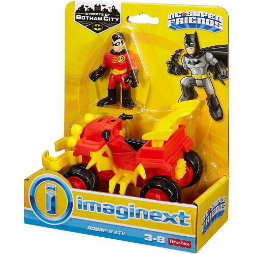  Fisher-Price Imaginext DC Super Friends Streets of Gotham City Robin & ATV