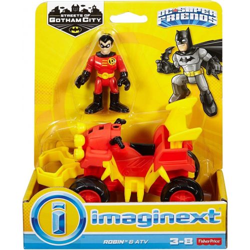  Fisher-Price Imaginext DC Super Friends Streets of Gotham City Robin & ATV