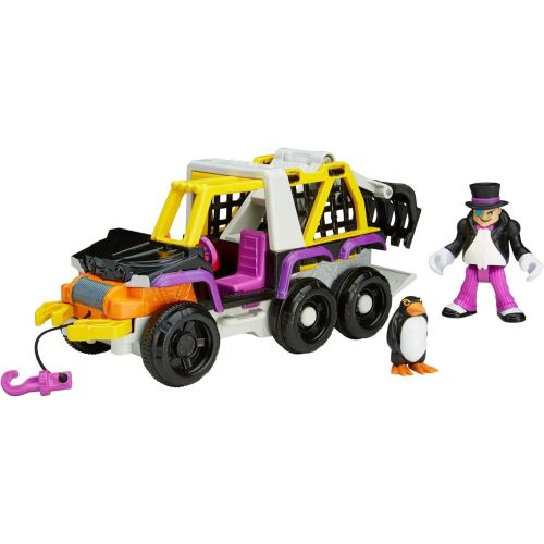  DC Super Friends Fisher-Price Imaginext The Penguin & 6 Wheeler - Figures, Multi Color