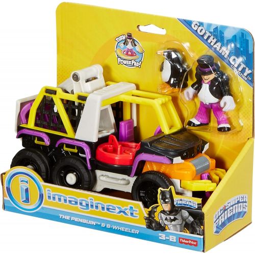  DC Super Friends Fisher-Price Imaginext The Penguin & 6 Wheeler - Figures, Multi Color