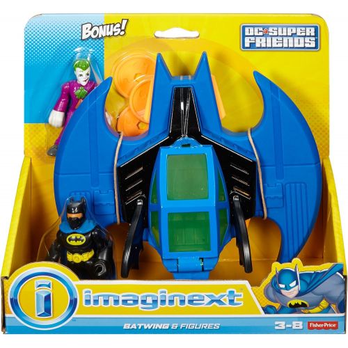  Fisher-Price Imaginext DC Super Friends, Batman & Batwing with Joker