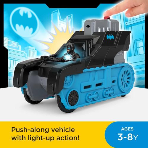 Fisher-Price Imaginext DC Super Friends Bat-Tech Tank, push-along vehicle with Batman figure for preschool kids ages 3 to 8 years