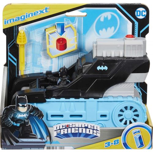  Fisher-Price Imaginext DC Super Friends Bat-Tech Tank, push-along vehicle with Batman figure for preschool kids ages 3 to 8 years