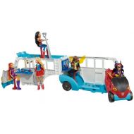 DC Super Hero Girls Action Doll Feature Bus, 12