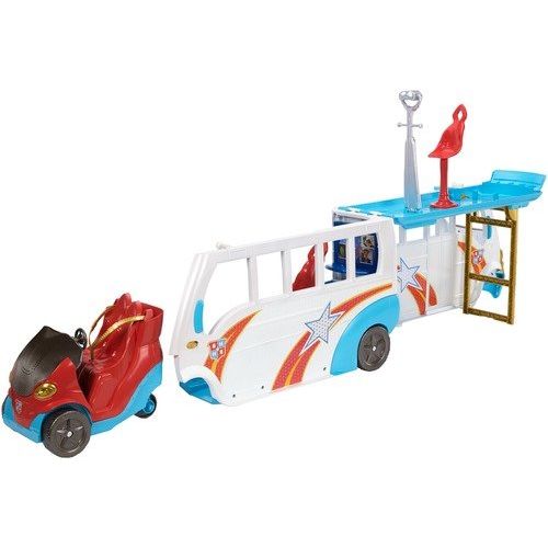  DC Super Hero Girls Action Doll Feature Bus, 12