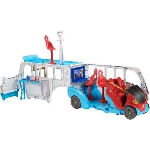  DC Super Hero Girls Action Doll Feature Bus, 12