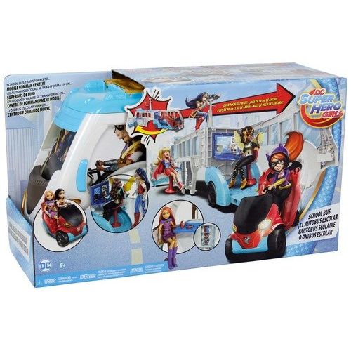  DC Super Hero Girls Action Doll Feature Bus, 12