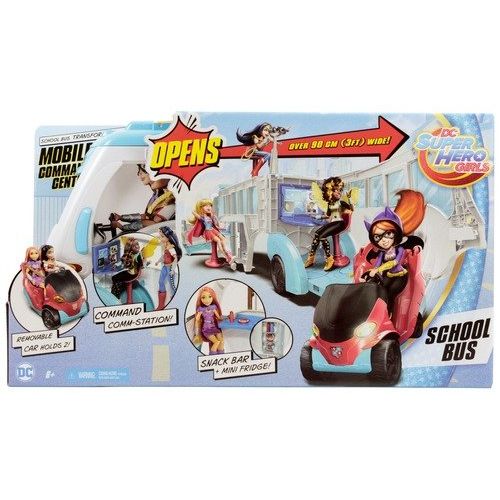  DC Super Hero Girls Action Doll Feature Bus, 12